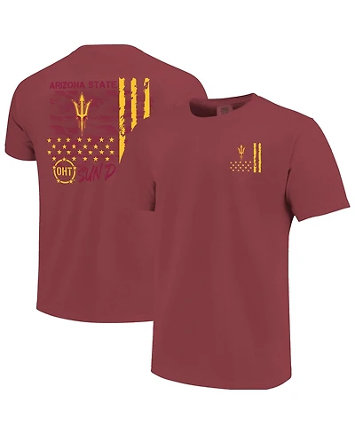 Image One Men's Maroon Arizona State Sun Devils Comfort Colors Oht Camo Overlay T-Shirt