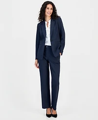 Kasper Women's Notch-Collar Waist-Seam Jacket