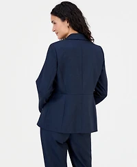Kasper Women's Notch-Collar Waist-Seam Jacket