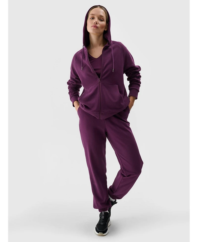 4F Women's Zip-Up Hooded Sweatshirt