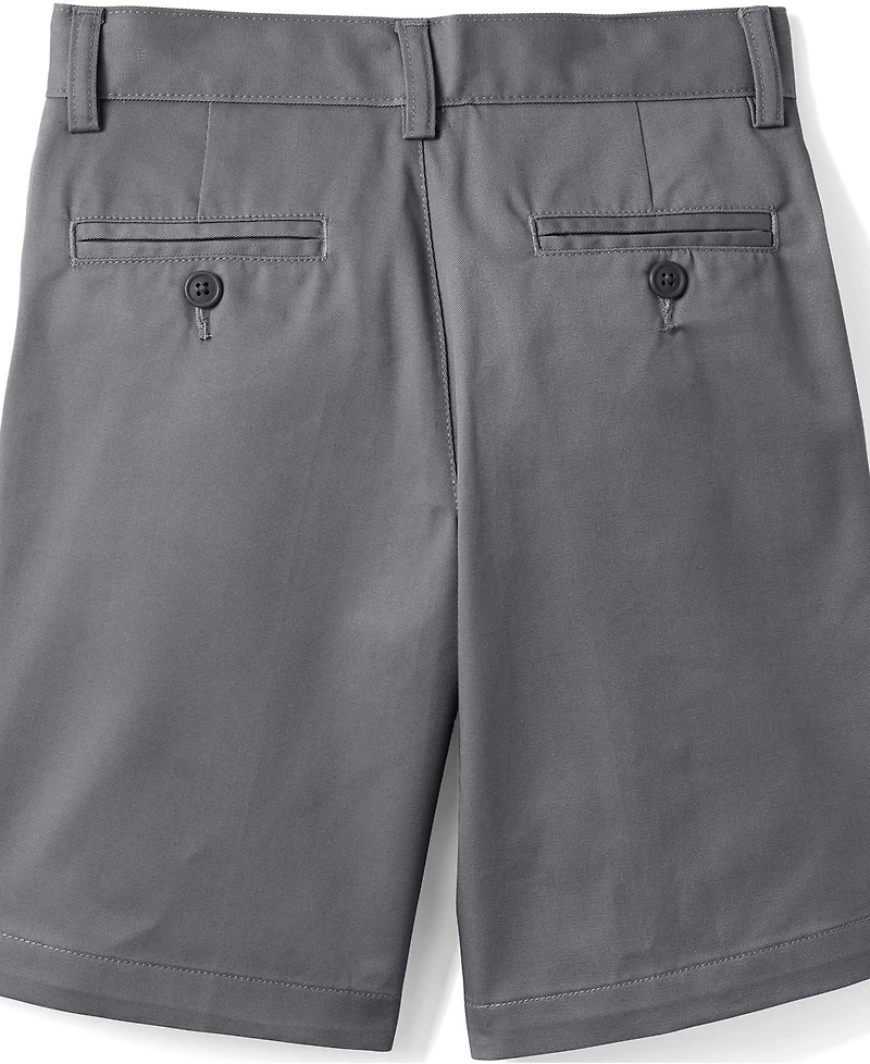 Lands' End Men's Boys Plain Front Blend Chino Shorts