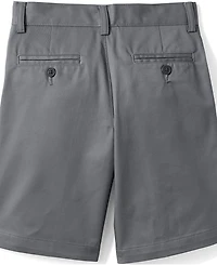 Lands' End Men's Boys Plain Front Blend Chino Shorts