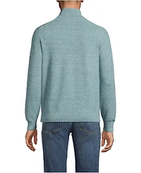 Lands' End Men's Long Sleeve Summer Weight Quarter Zip