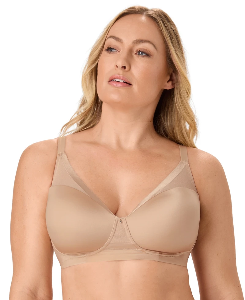 Bali Women's Flawless Fit Wireless Moisture-Wicking Foam Cups Convertible T-Shirt Bra, DF1971