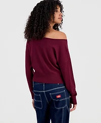 Ultra Flirt Juniors' Roll-Neck Slouchy Sweater