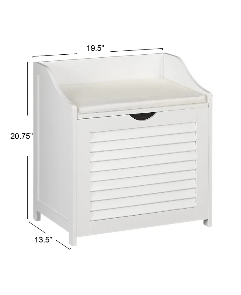Household Essentials Single-Load Cabinet Hamper Seat