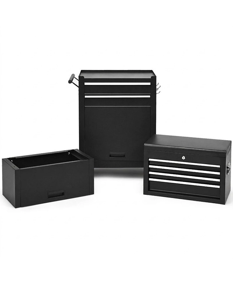 Gouun 6-Drawer Heavy-Duty Tool Chest with Heightening Cabinet for Garage