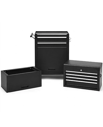 Gouun 6-Drawer Heavy-Duty Tool Chest with Heightening Cabinet for Garage