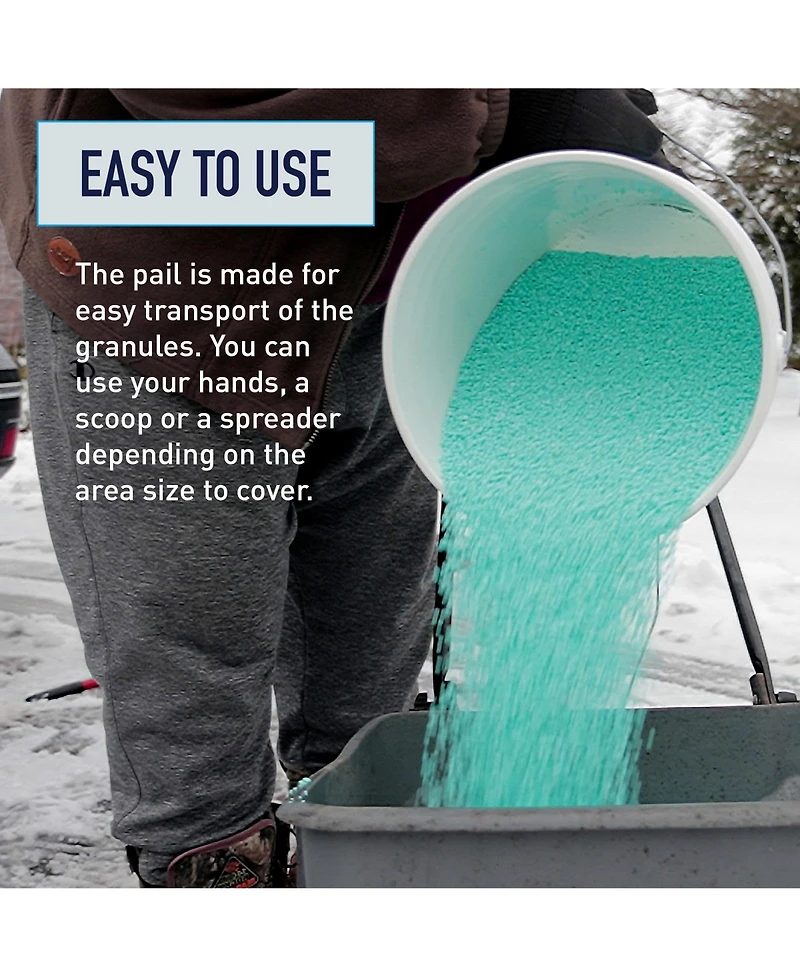 Safe Paw Pet Safe Ice Melt, Salt and Chloride free with Traction Agent, Fast Acting, Lasts 3X Longer – 35 Lbs