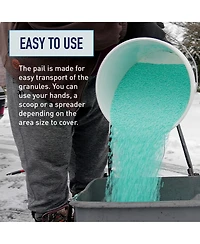 Safe Paw Pet Safe Ice Melt, Salt and Chloride free with Traction Agent, Fast Acting, Lasts 3X Longer – 35 Lbs