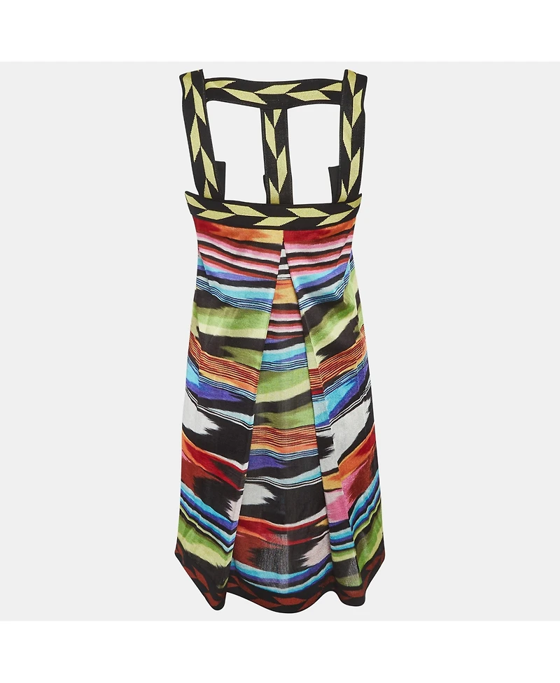 Pre-Owned Missoni Women's Multicolour Stripe Knit Strappy Mini Dress