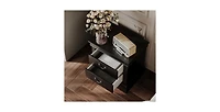 Lucky One 22"W Classic Wooden 2-Drawer Nightstand
