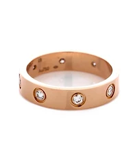 Pre-Owned Cartier Love Wedding Band 8 Diamonds Ring