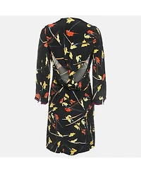 Pre-Owned Emilio Pucci Women's Brush Print Silk Mini Dress