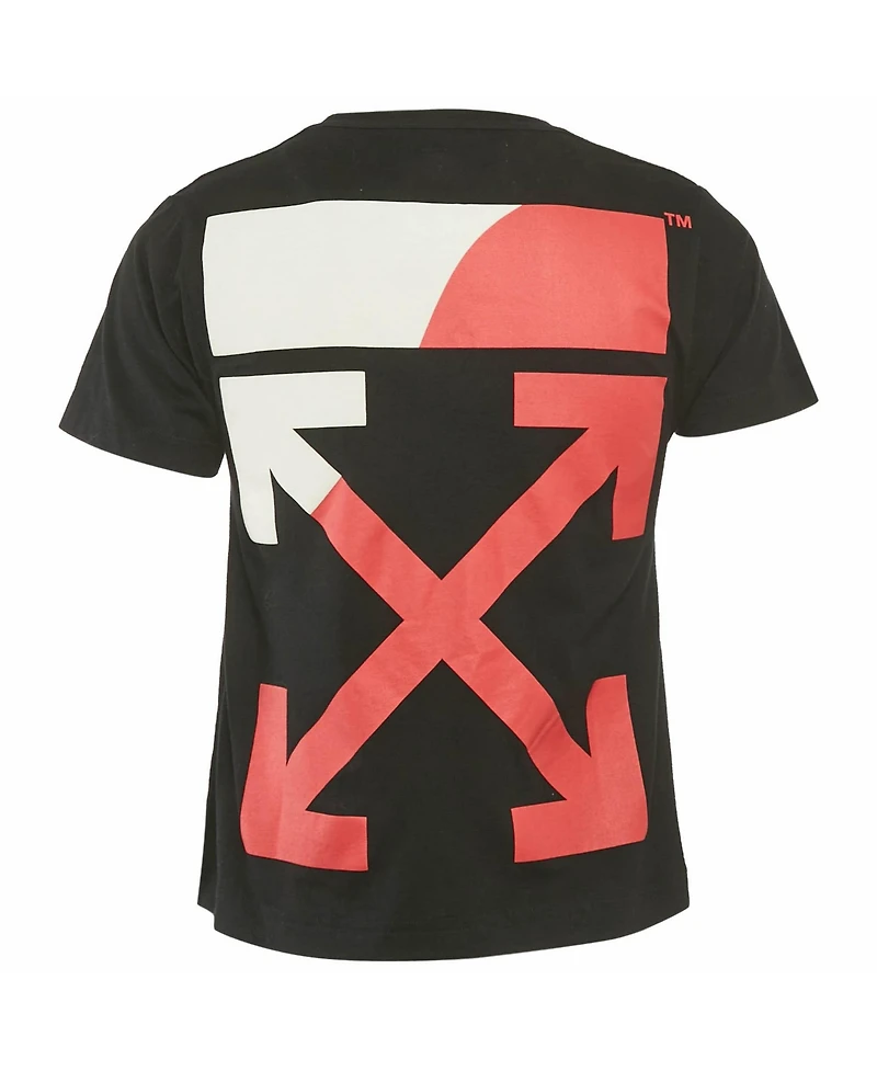 Pre-Owned Off-White Men's Logo Print Cotton Crew Neck T-Shirt