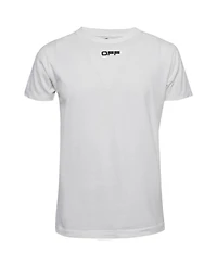 Pre-Owned Off-White Men Print Cotton Half Sleeve T-Shirt