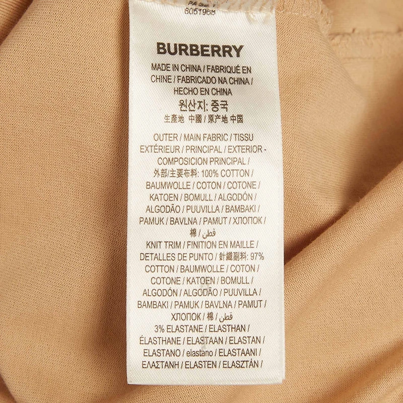 Pre-Owned Burberry Men's Jersey Monster Graphic Print Swaddon T-Shirt