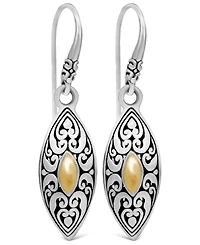 Devata Angel Eyes Earrings in Sterling Silver and 18K Gold