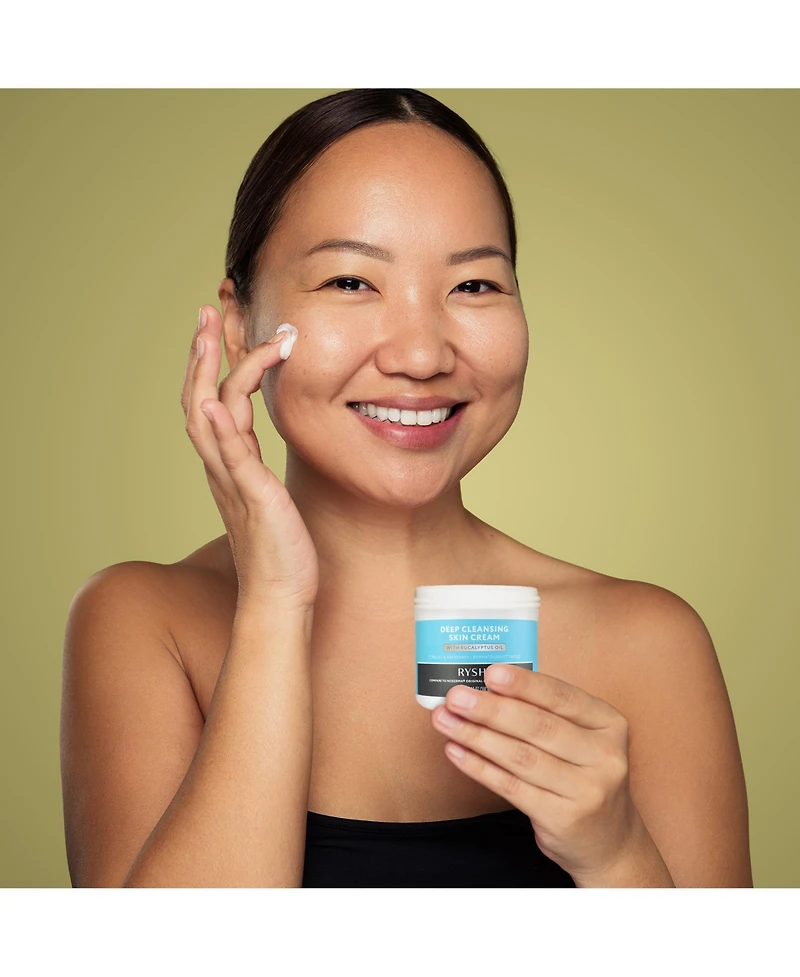 Pursonic Deep Cleansing Skin Cream with Eucalyptus Oil Invigorating Facial Cleanser Dermatologist Tested 340 Gram
