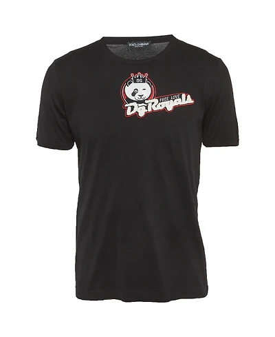 Pre-Owned Dolce & Gabbana Men's Applique Jersey T-Shirt