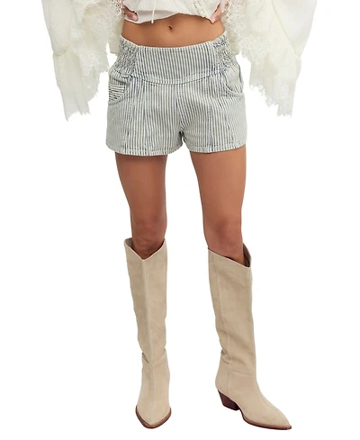 Free People Women's Luna Railroad Shorts