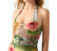 Guess Women's Anaya Sleeveless Halter Dress