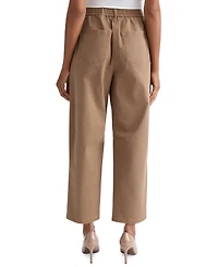 Jones New York Women's Mid-Rise Barrel-Leg Twill Jeans