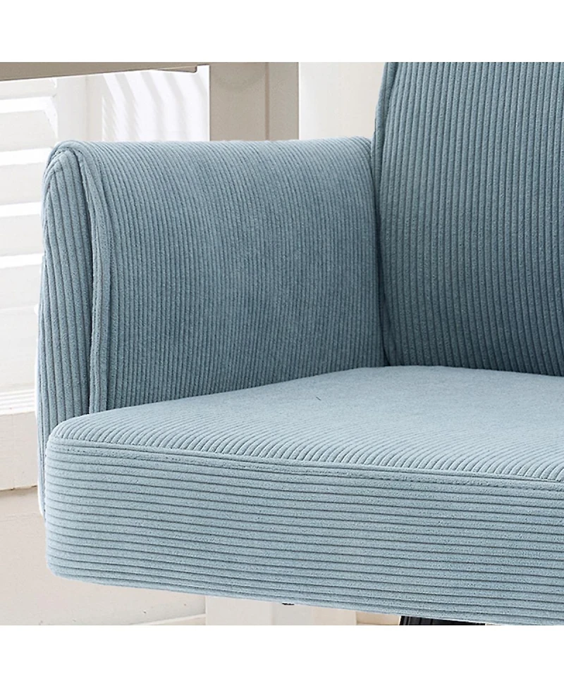 Streamdale Furniture Mid-Back Ergonomic Striped Fabric Office Chair