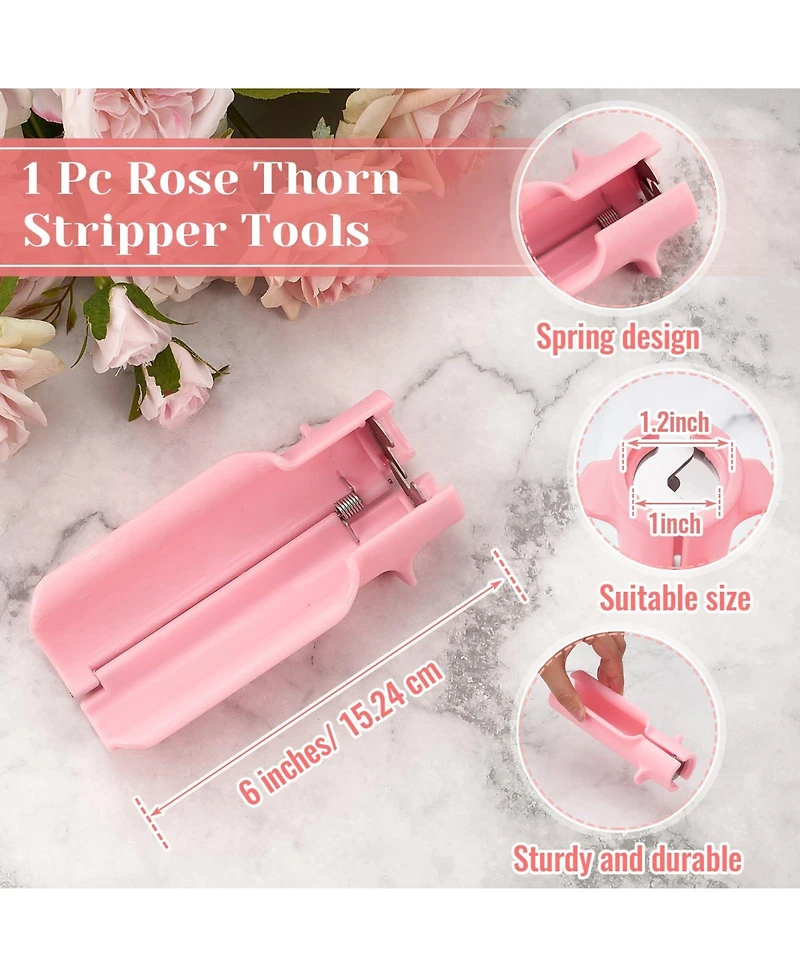 Xdovet Rose Thorn Remover Set Stripper Tool Scissor Gloves Gift
