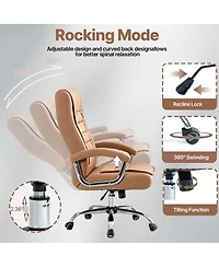 Streamdale Furniture Executive High Back Pu Leather Ergonomic Office Chair