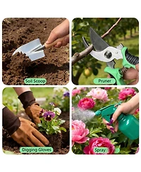 Xdovet Gardening Tool Set Stainless Steel Storage Bag Gift