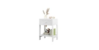 Lucky One Nightstand with Drawer and Shelf
