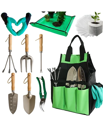 Xdovet Garden Tools Set Stainless Steel Kit with Storage Bag