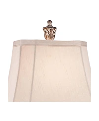 Regency Hill Karina 25" High Petite Vase Traditional Country Cottage Table Lamps Set of 2 Leaves Finish Living Room