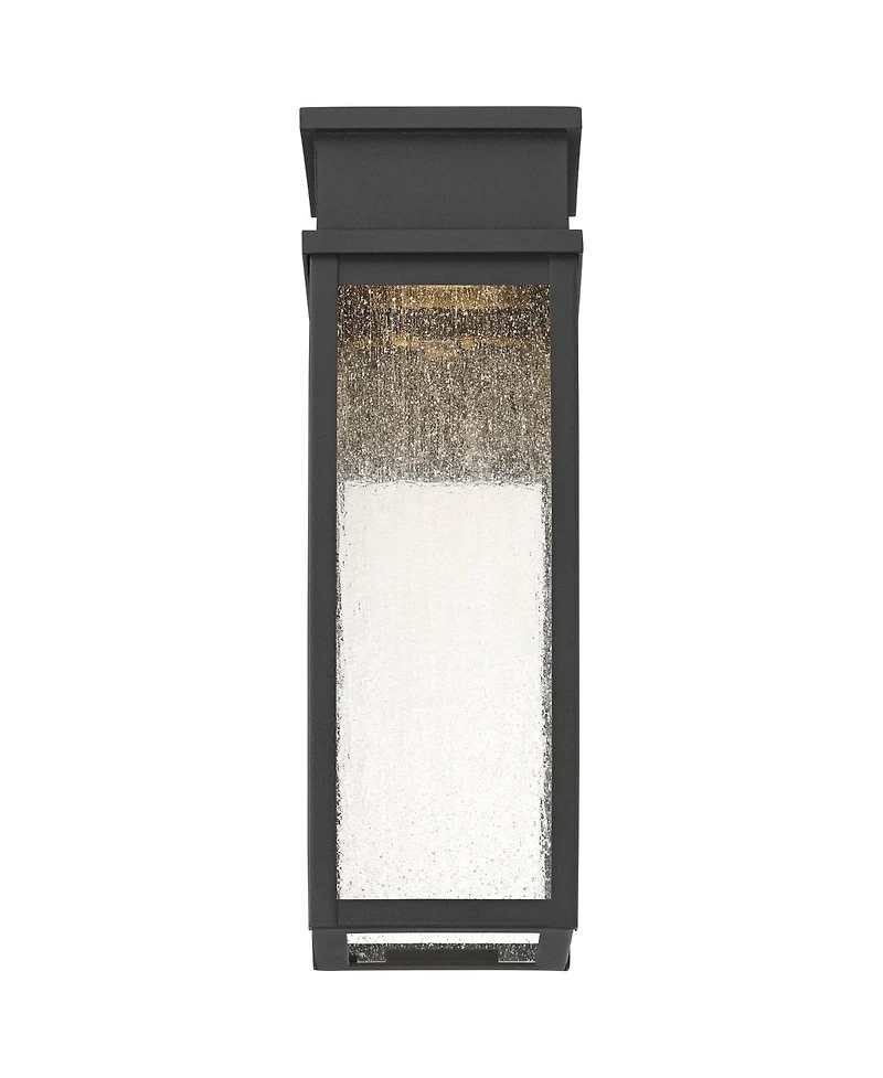 John Timberland Sintef 14 High Modern Outdoor Wall Light Fixture Mount Porch House Led Bulb Sand Finish Glass Shade