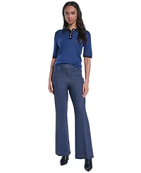 Karl Lagerfeld Paris Petite Mid-Rise Pants