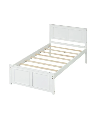 Slickblue Modern Platform Bed Frame with Wooden Headboard