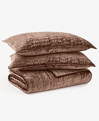 Hotel Collection Bevel Velvet Quilted 3-Piece Coverlet Set, Full/Queen, Macy's Exclusive