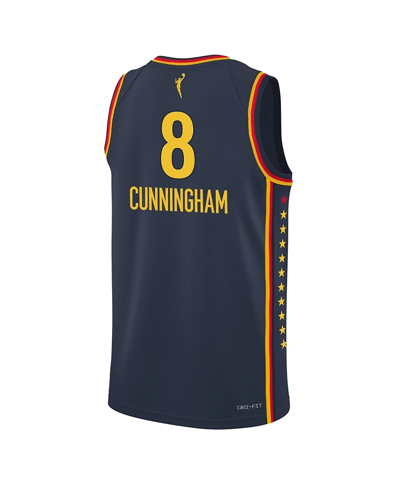 Nike Big Boys and Girls Nike Sophie Cunningham Navy Indiana Fever Explorer Edition Jersey