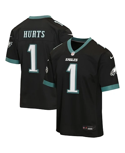 Nike Big Boys and Girls Jalen Hurts Black Philadelphia Eagles Alternate Game Jersey