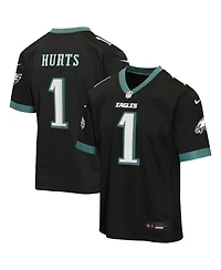Nike Big Boys and Girls Jalen Hurts Black Philadelphia Eagles Alternate Game Jersey