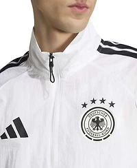 Adidas Men's White Germany National Team 2026 Home Full-Zip Game Day Anthem Jacket