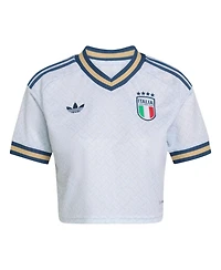 Adidas Women's Light Blue Italy National Team 2026 Away Replica Cropped Jersey