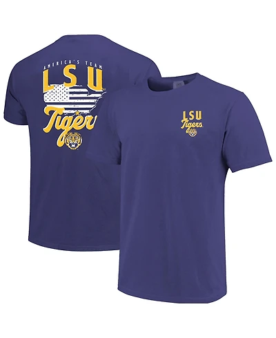 Image One Men's Purple Lsu Tigers America's Team T-Shirt