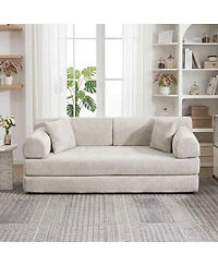 Maison Boucle 78.74'' Wide Convertible Sleeper Sofa Bed, 3 Seater, Daybed