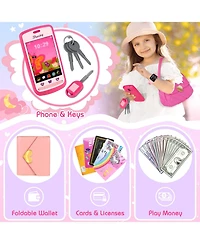 Gnuadz Play Purse Wallet Phone Makeups Girl Gifts 3-6 Year Old