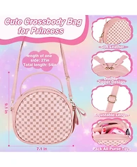 Gnuadz 40-piece Play Purse Pretend Princess Handbag Camera Phone Wallet Girl Gift 3-6 plus