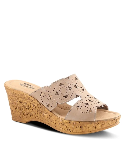 Spring Step Women's Flamyo Slide Sandal with Leather Upper