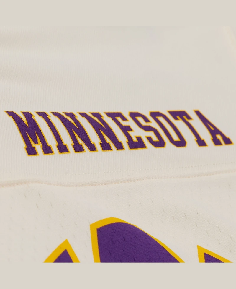 Mitchell & Ness Women's Randy Moss Cream Minnesota Vikings Retired Player Cropped Fashion Jersey