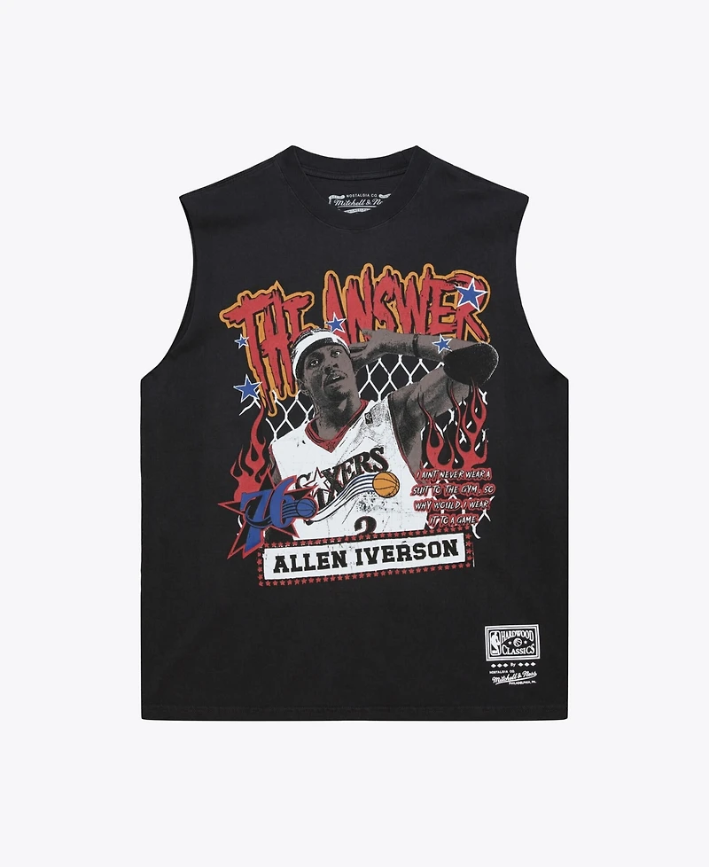 Mitchell & Ness Men's Allen Iverson Black Philadelphia 76ers Best Class Tank Top